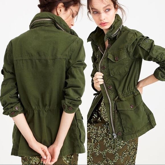J. Crew PXS Field Mechanic Jacket Green Meghan Markle Favorite - Picture 5 of 10